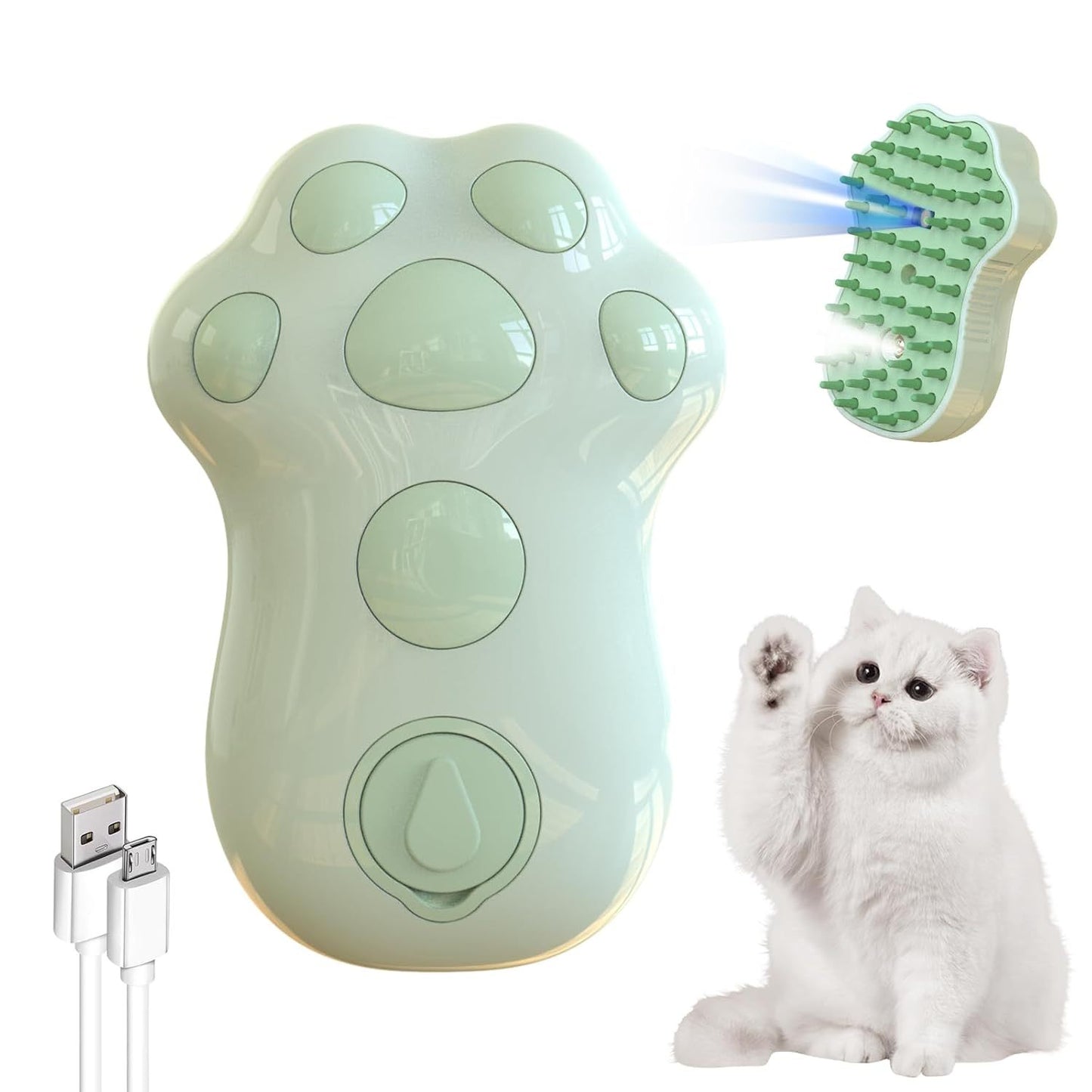 4 In-1 Haustierpflege Massage Dampfbürste