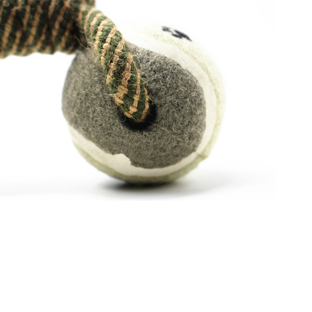 Jouets à mâcher de balle de tennis de corde d'haltère pour animaux de compagnie