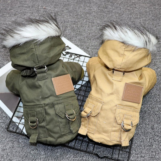 Doppellagige Haustierbekleidung plus Fleece