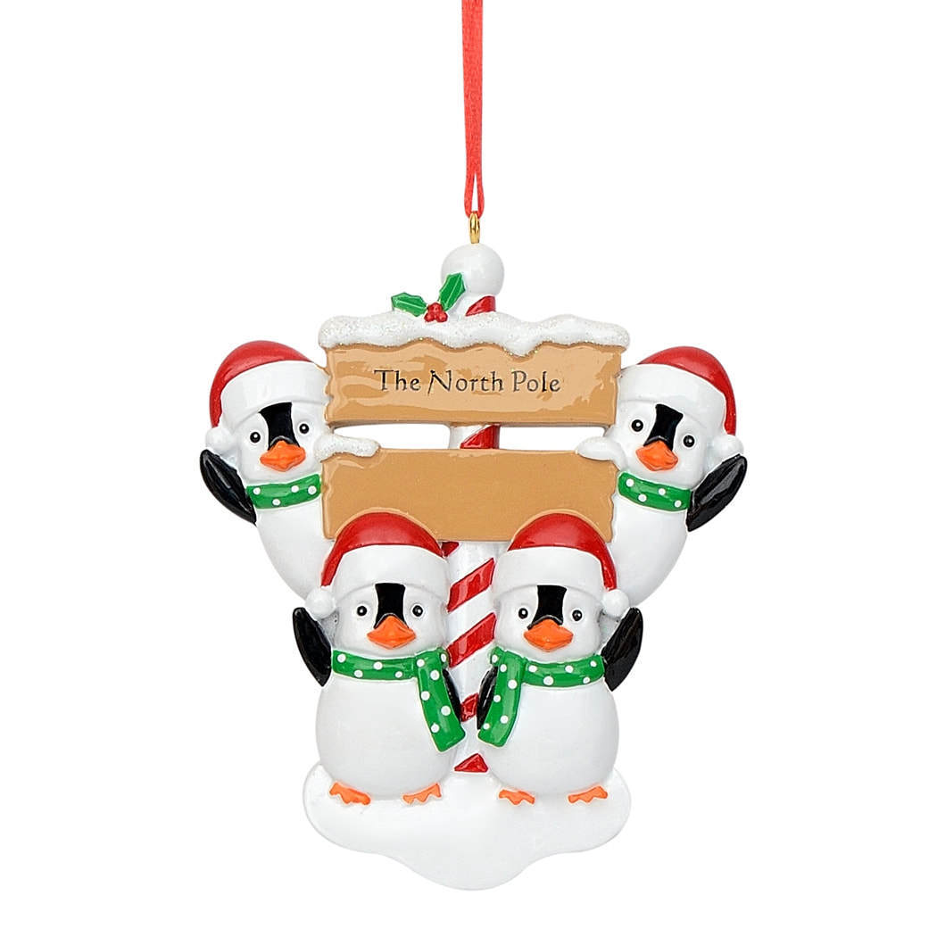 Neue Pinguin Familie Weihnachten Harz Anhänger