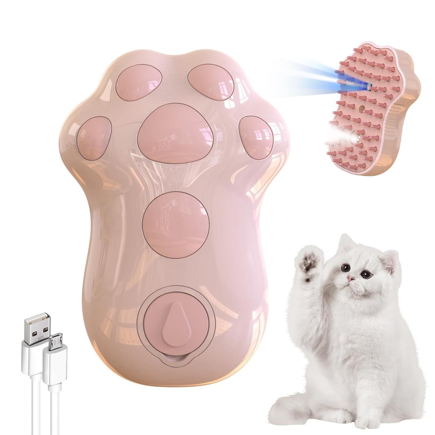 4 In-1 Haustierpflege Massage Dampfbürste